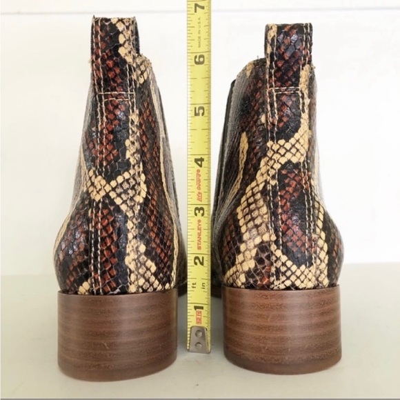 Madewell Carina Snake Embossed Ankle Boot EUC - Picture 5 of 13